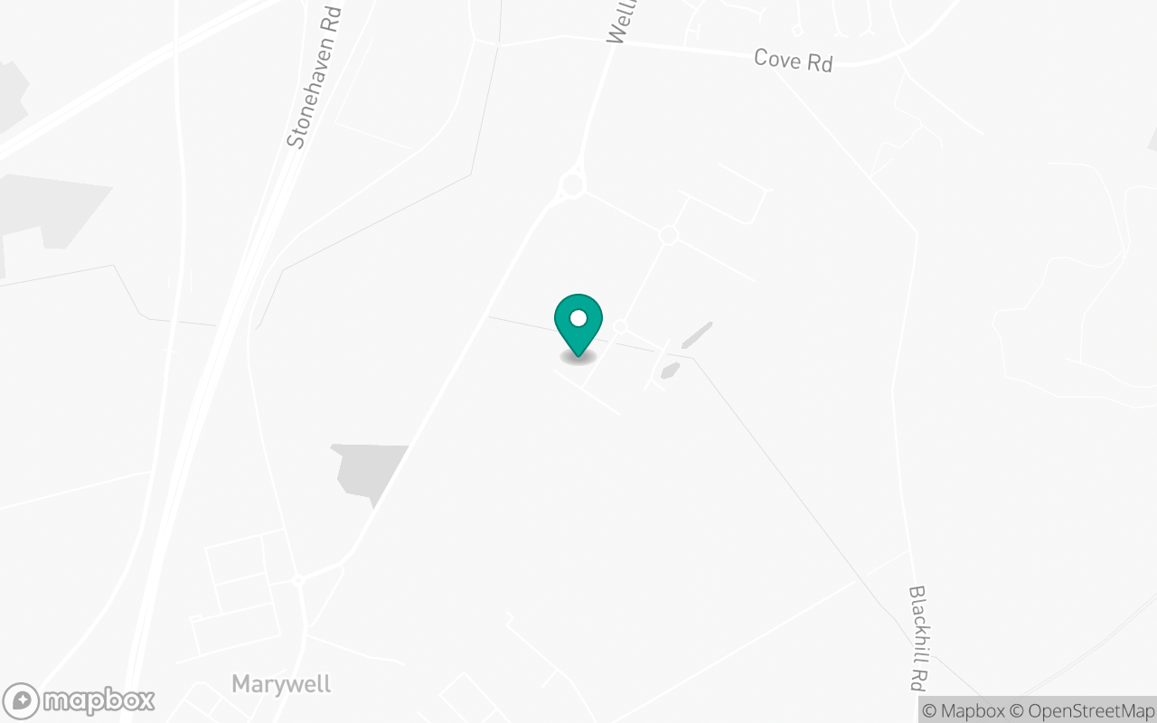 Map showing the location of Aberdeen South (Cove) test centre