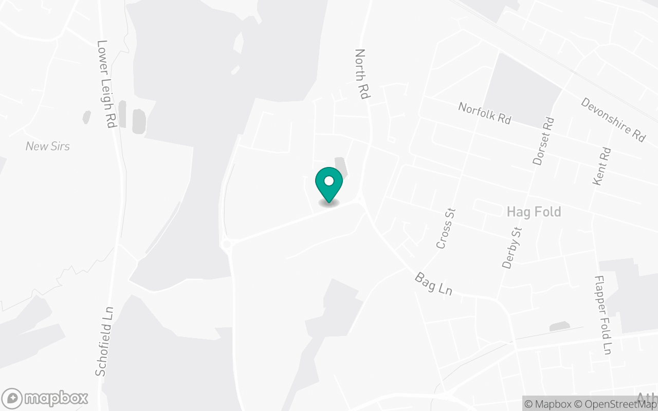 Map showing the location of Atherton test centre