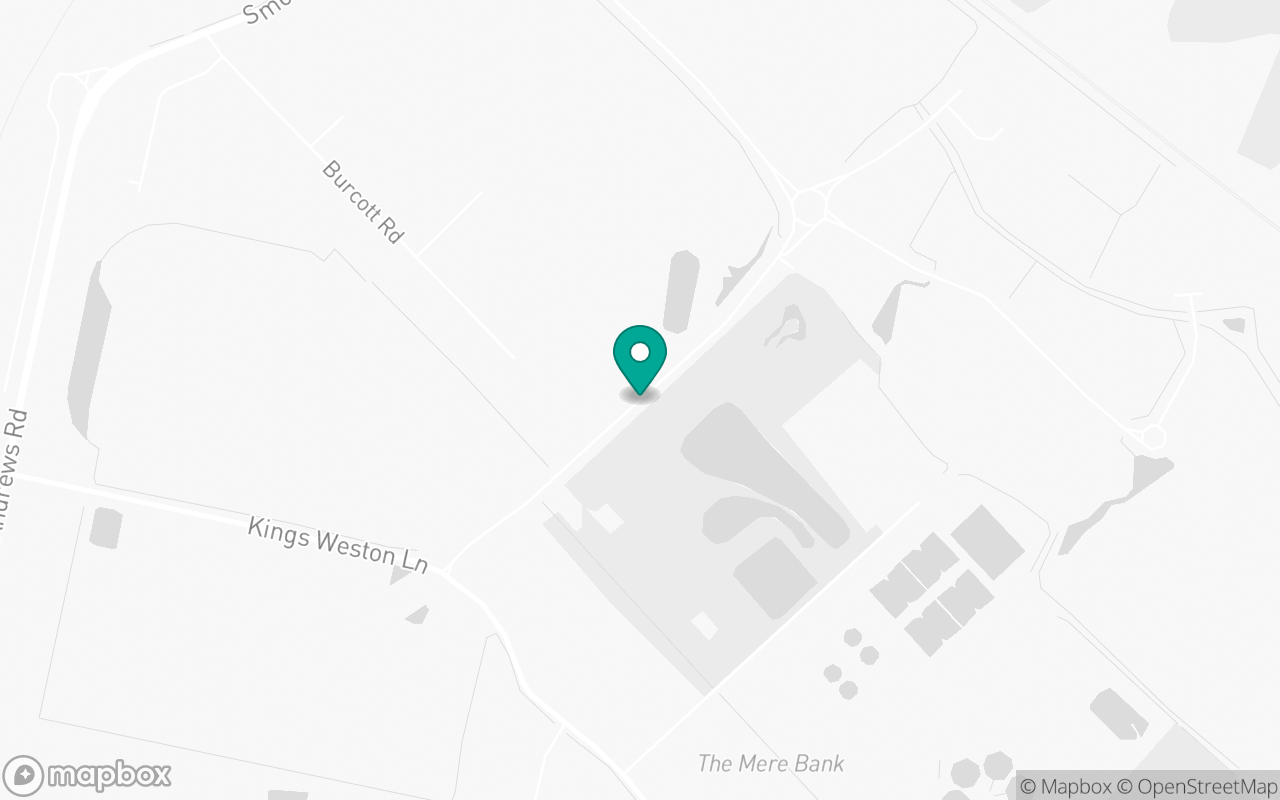 Map showing the location of Avonmounth Bristol test centre