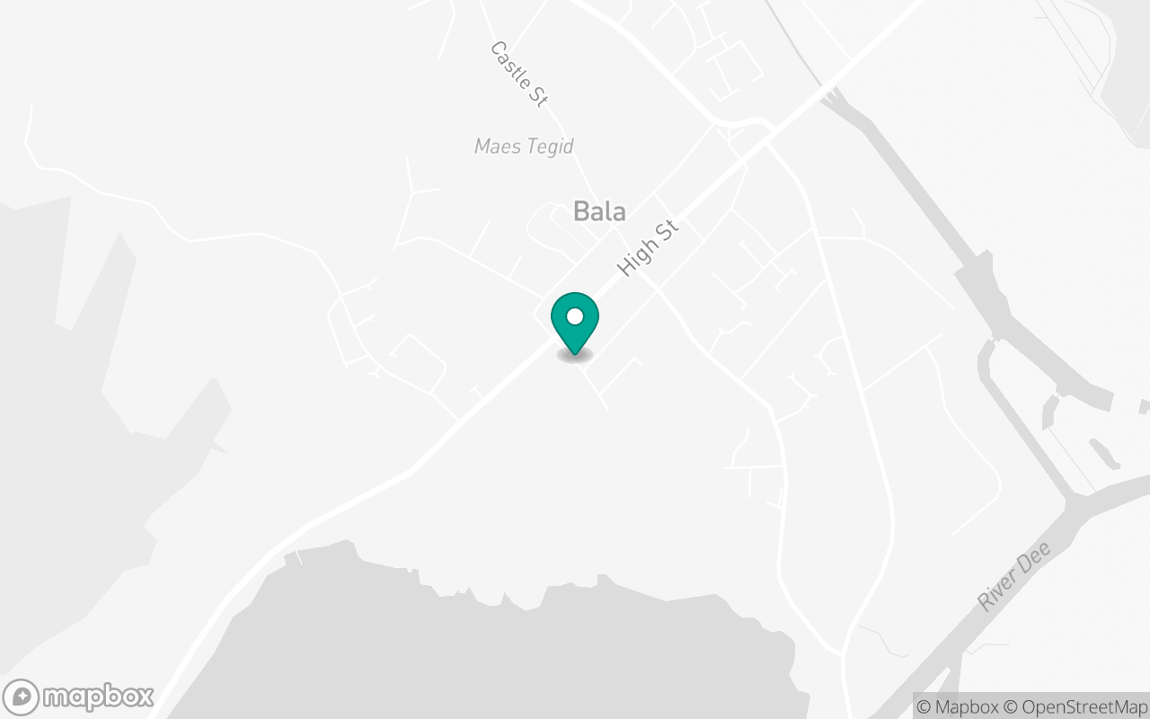Map showing the location of Bala test centre
