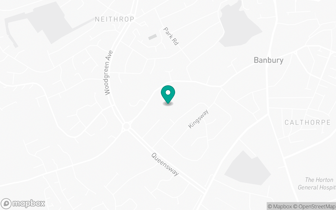 Map showing the location of Banbury test centre