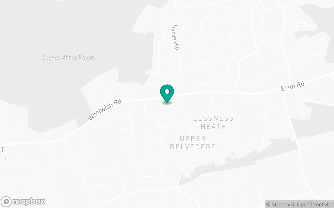 Map showing the location of Belvedere test centre