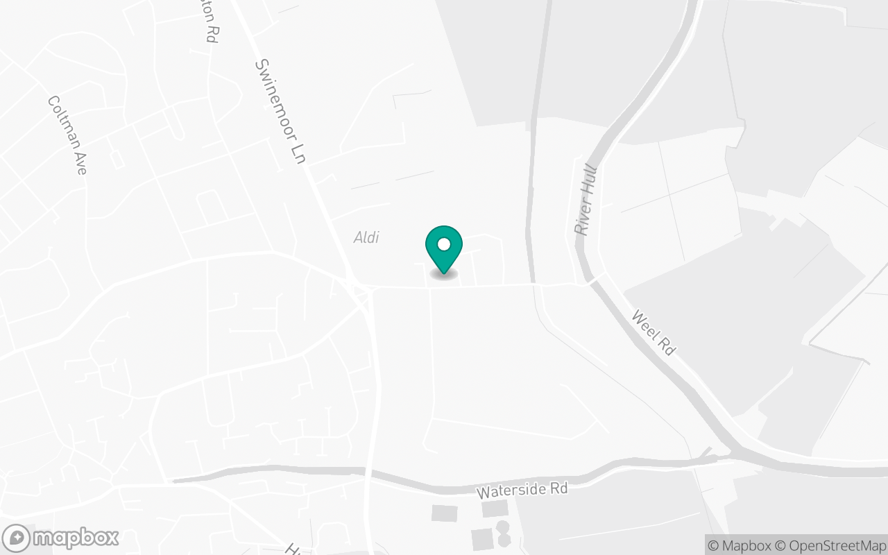 Map showing the location of Beverley test centre