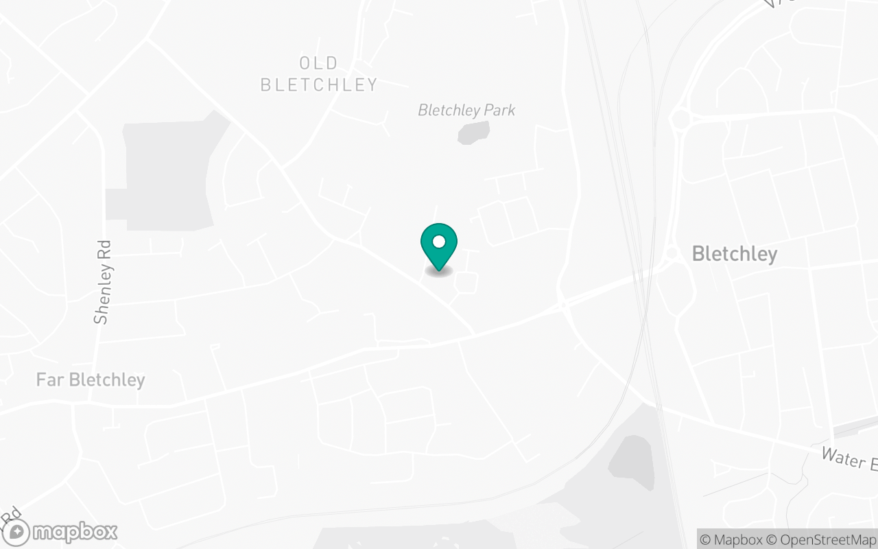 Map showing the location of Bletchley test centre