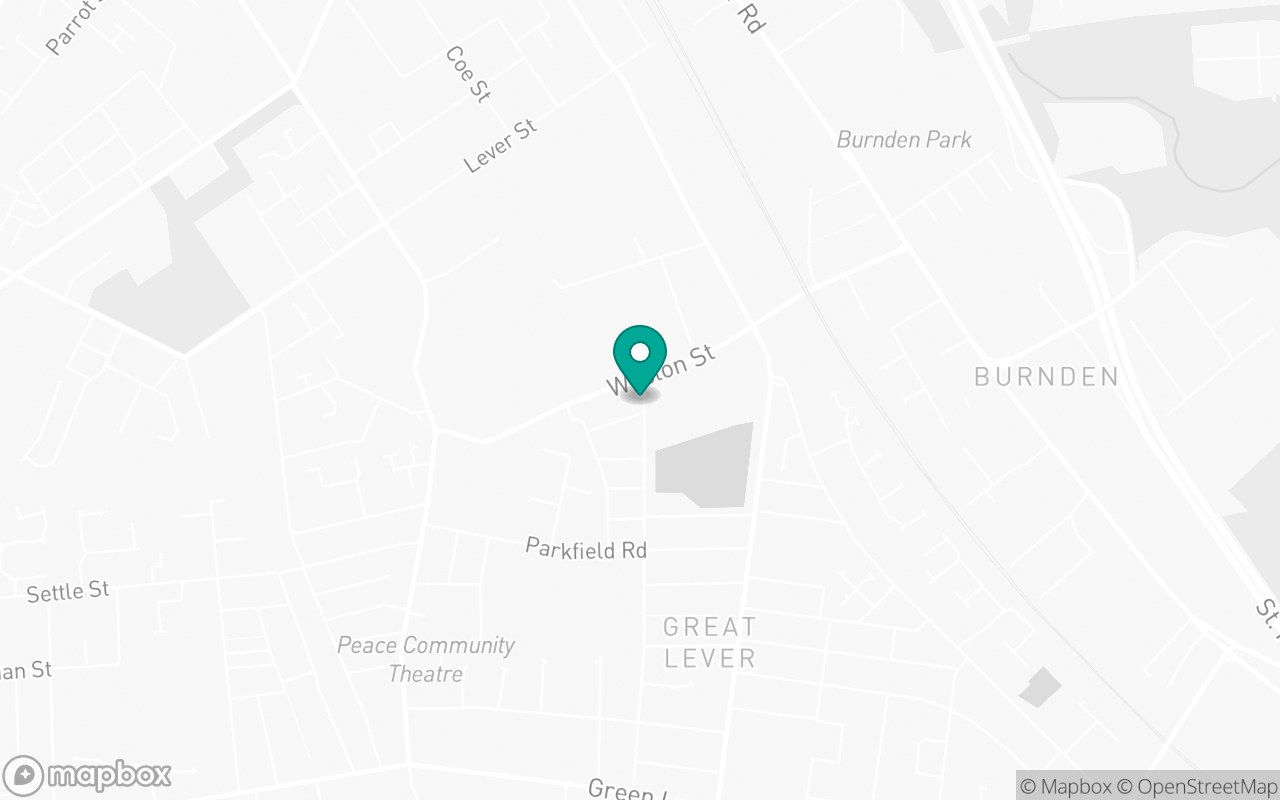 Map showing the location of Bolton test centre