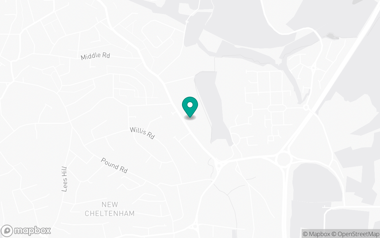Map showing the location of Bristol (Brislington) test centre