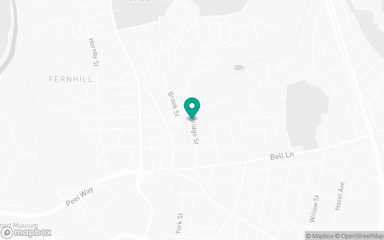 Map showing the location of Bury test centre
