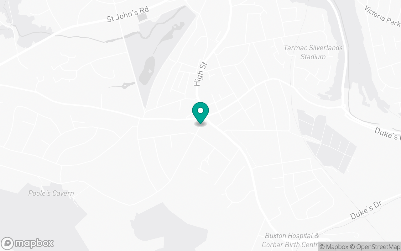 Map showing the location of Buxton test centre