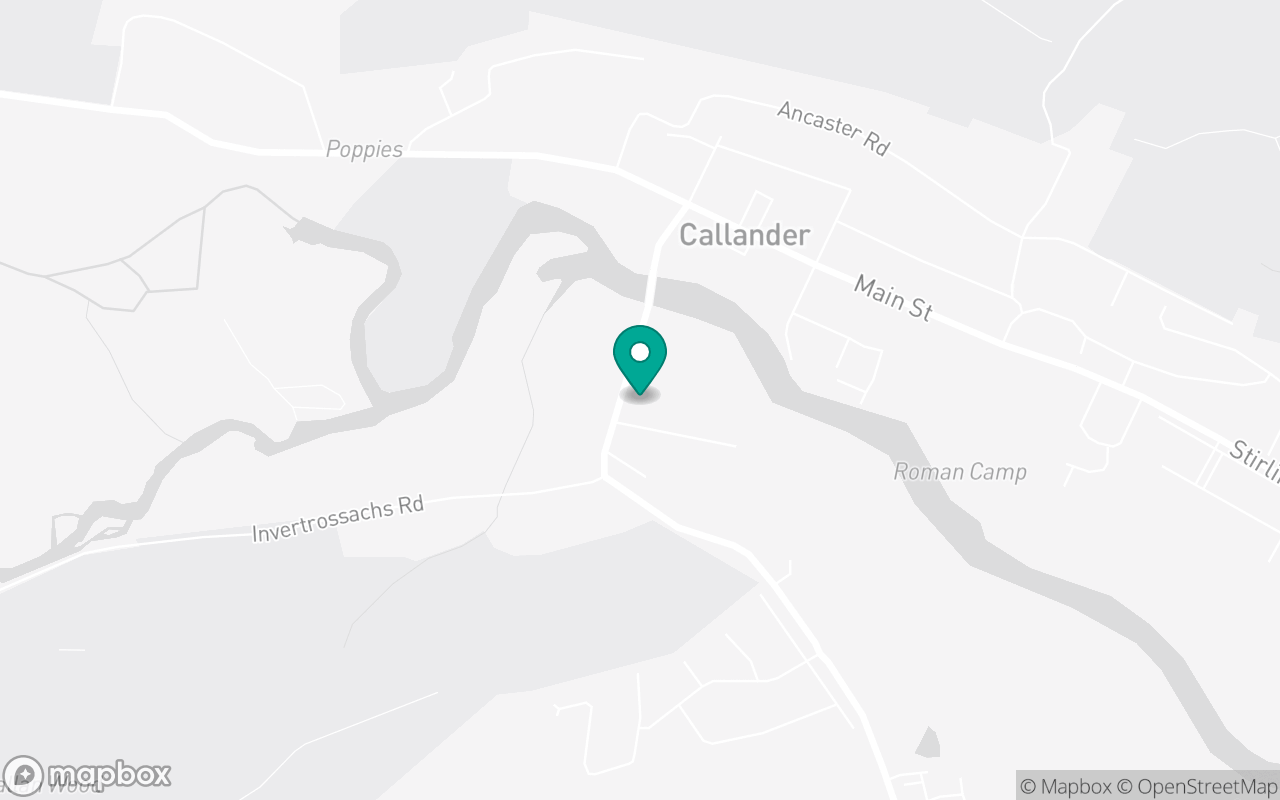 Map showing the location of Callander test centre