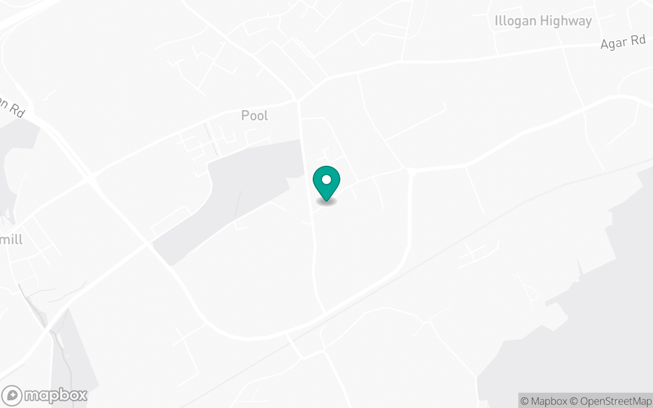 Map showing the location of Camborne test centre