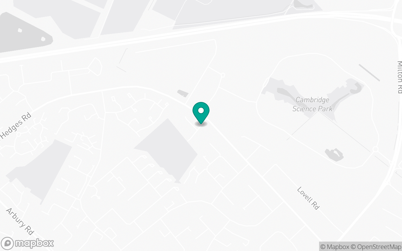 Map showing the location of Cambridge (Brookmount Court) test centre