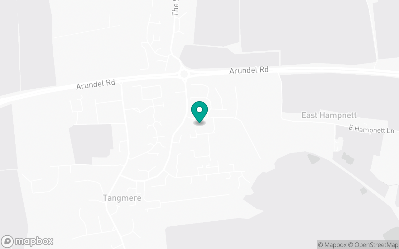 Map showing the location of Chichester test centre