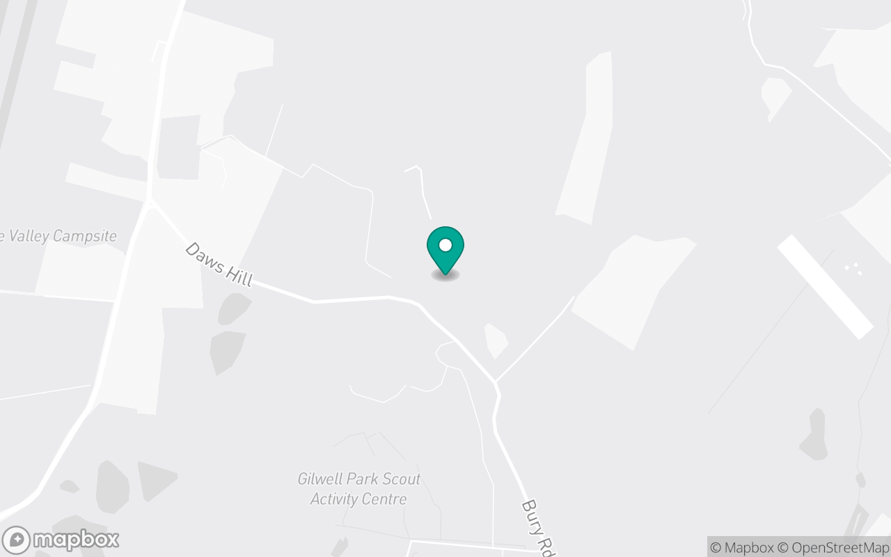 Map showing the location of Chingford test centre