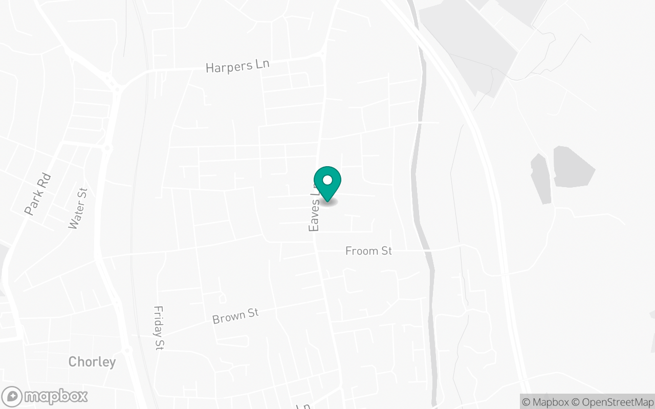 Map showing the location of Chorley test centre