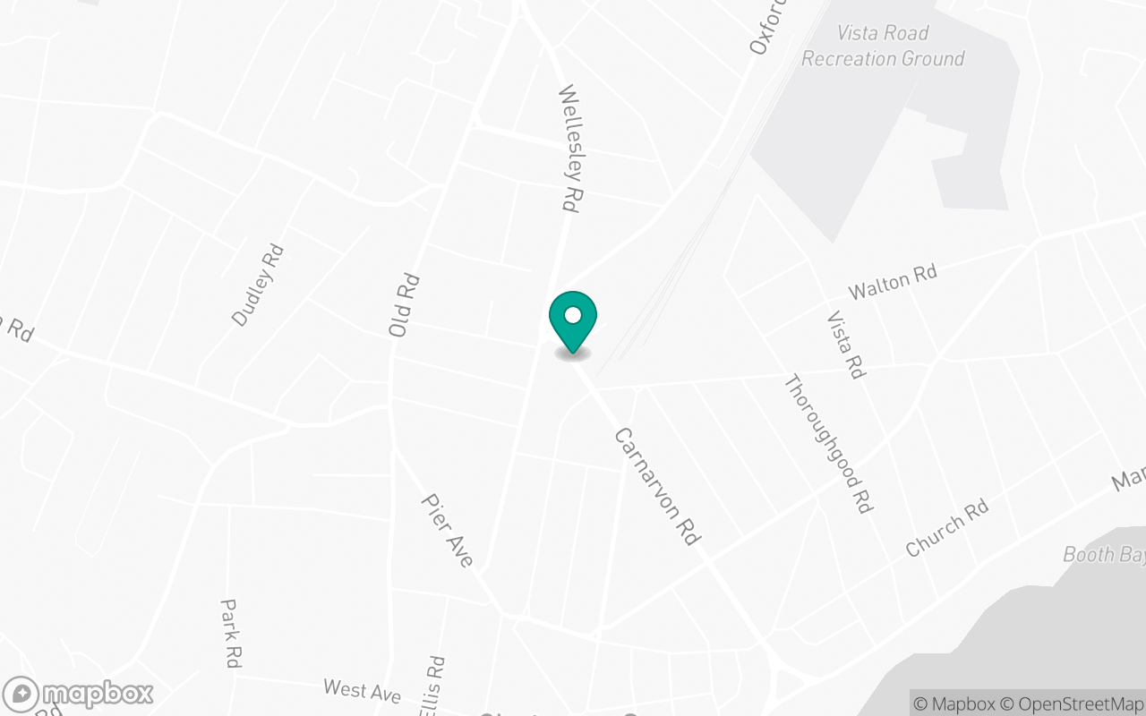 Map showing the location of Clacton-on-Sea test centre