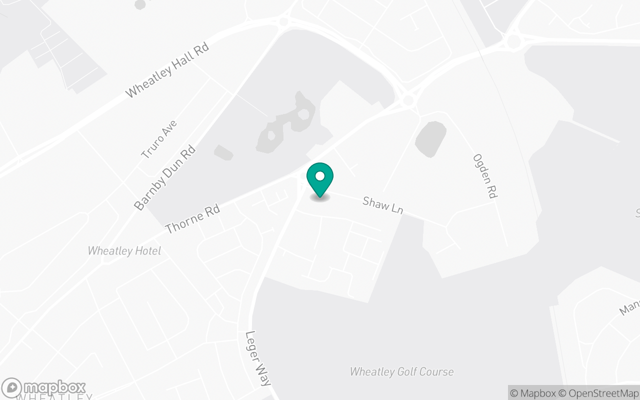 Map showing the location of Doncaster test centre