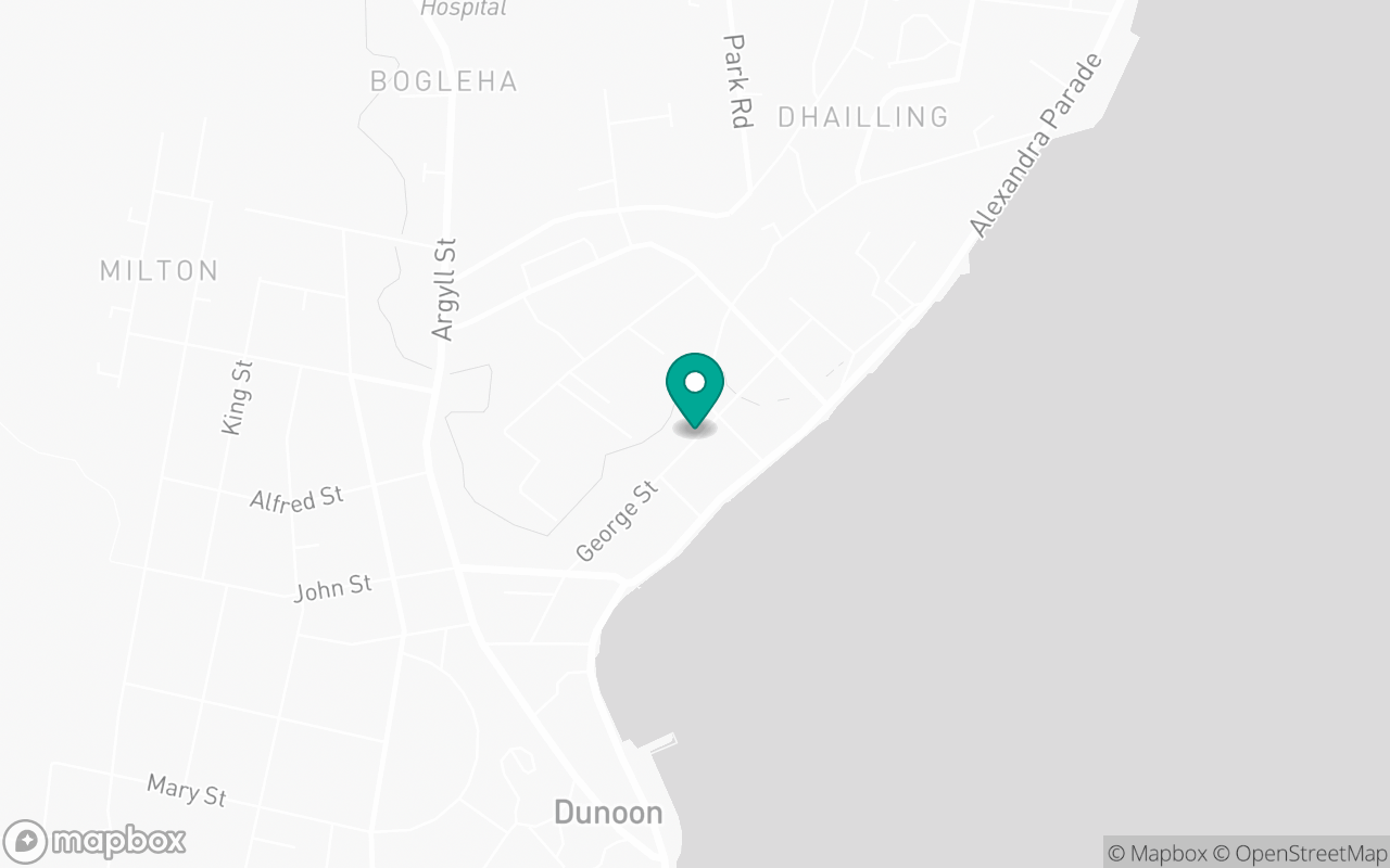 Map showing the location of Dunoon test centre