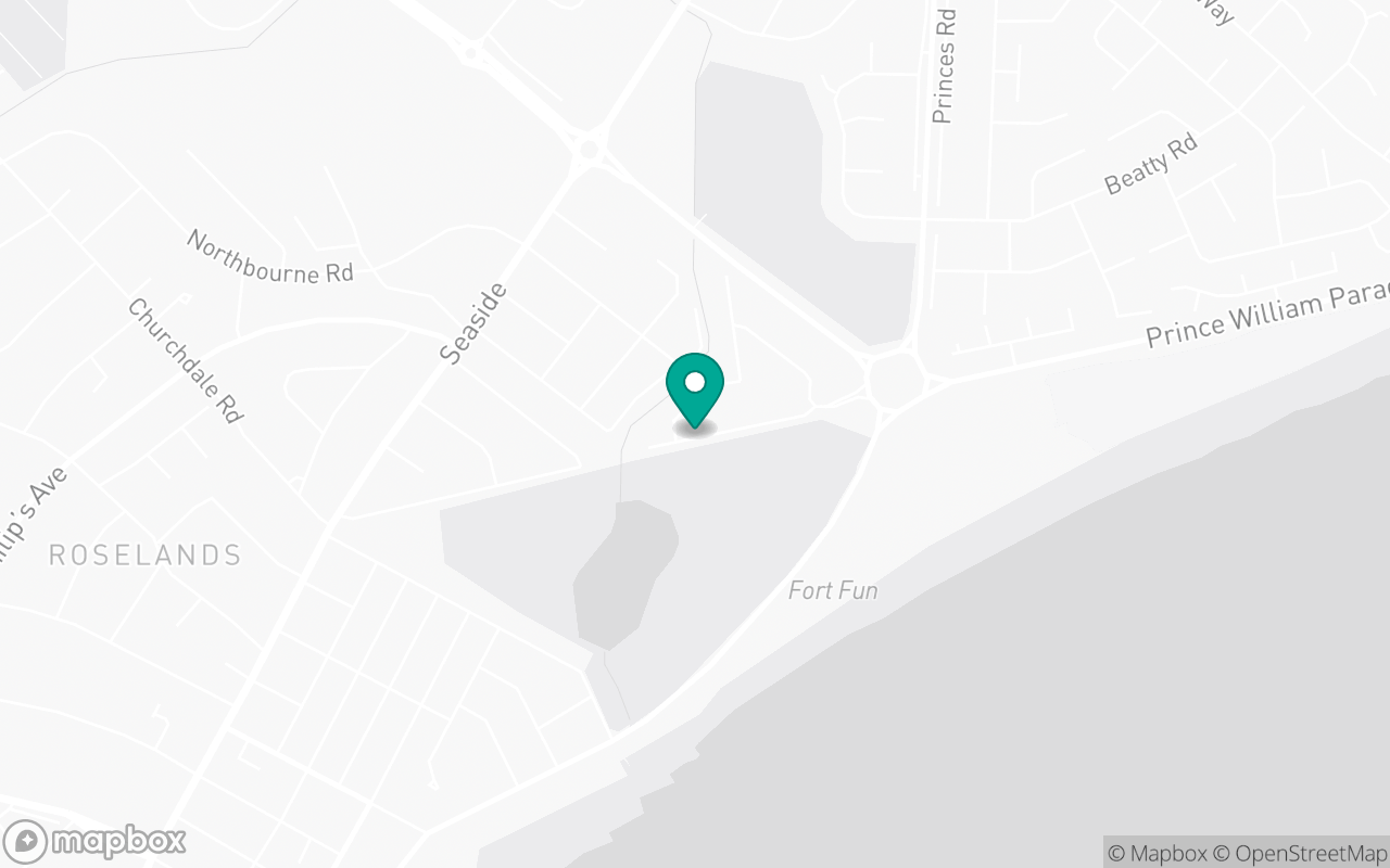 Map showing the location of Eastbourne test centre