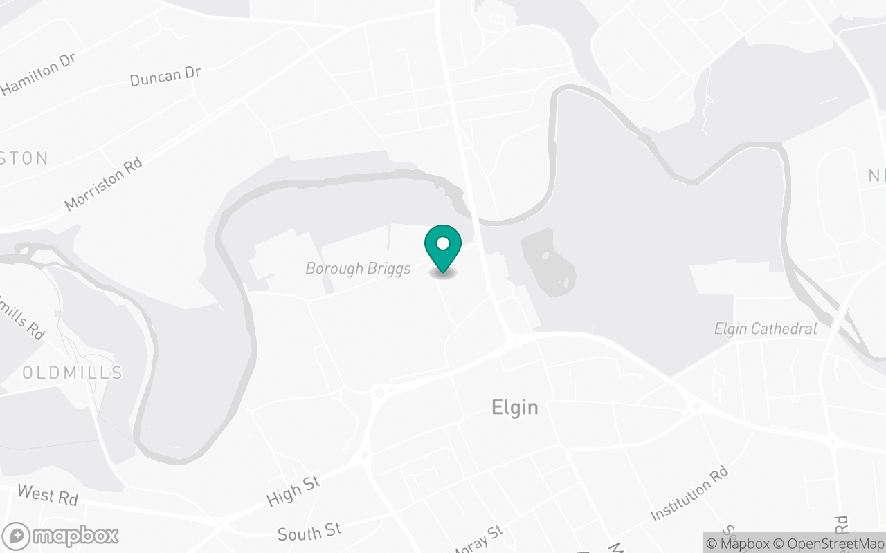Map showing the location of Elgin test centre