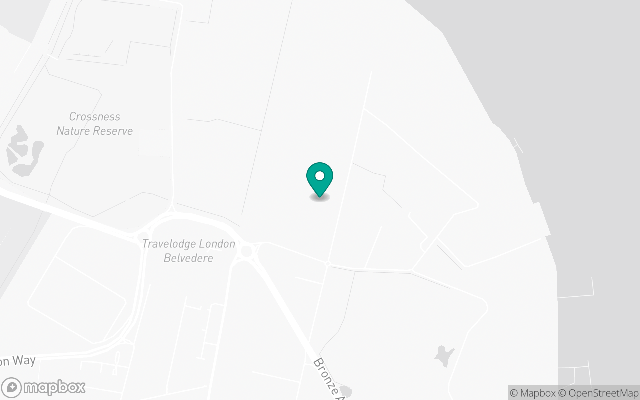 Map showing the location of Erith test centre