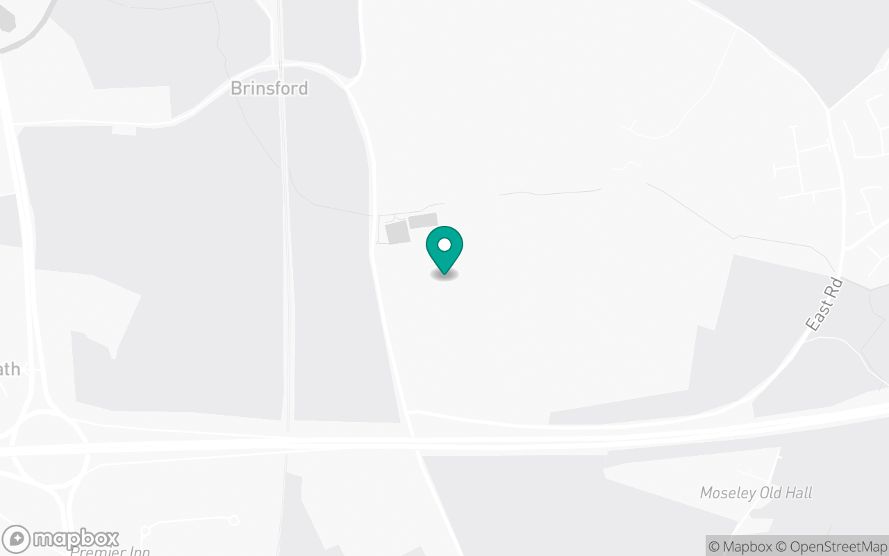 Map showing the location of Featherstone test centre