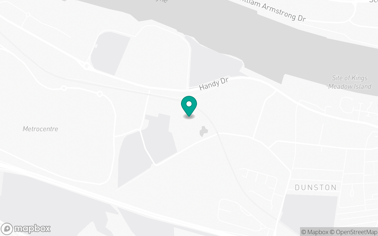 Map showing the location of Gateshead (Elswick) test centre