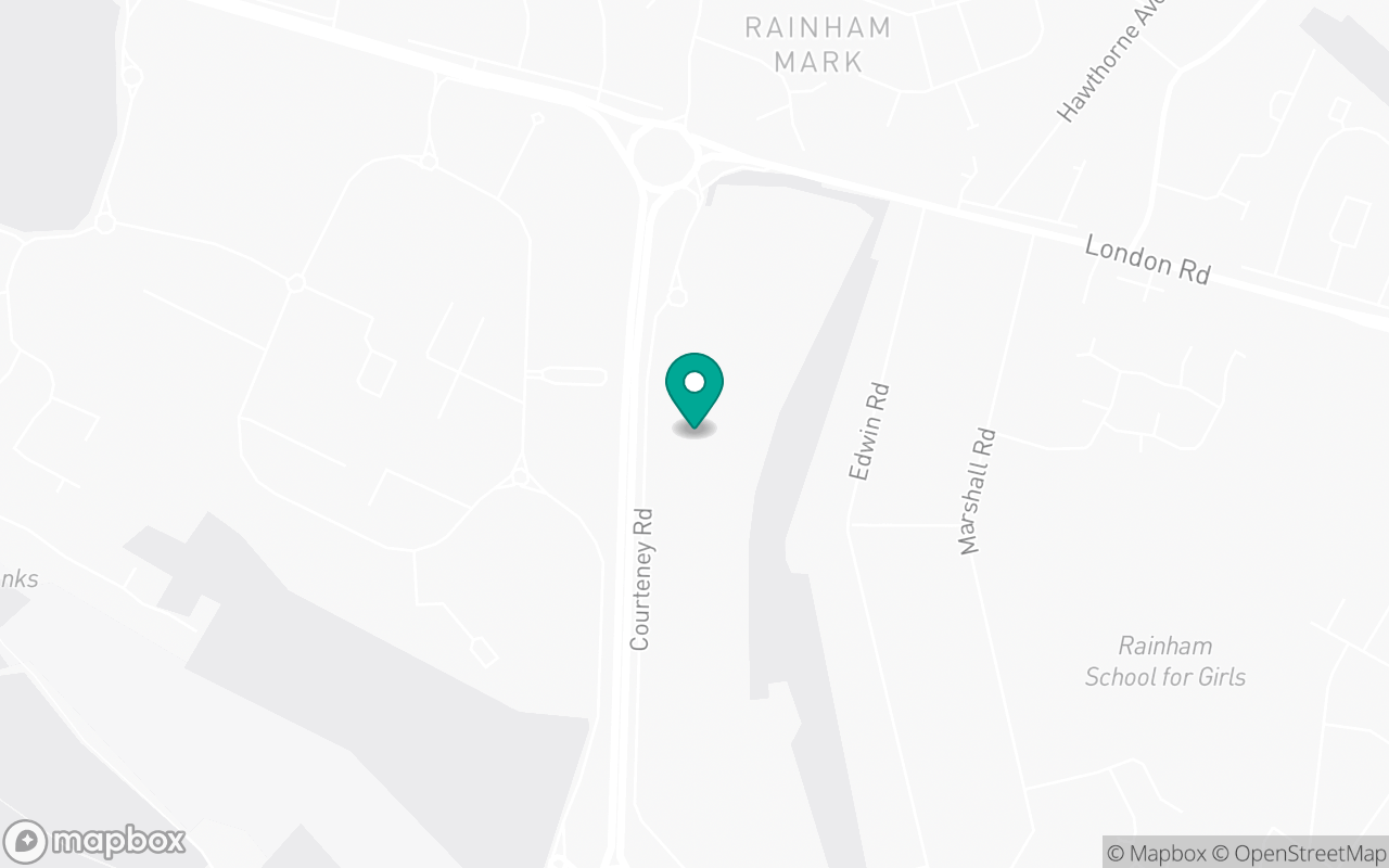 Map showing the location of Gillingham test centre