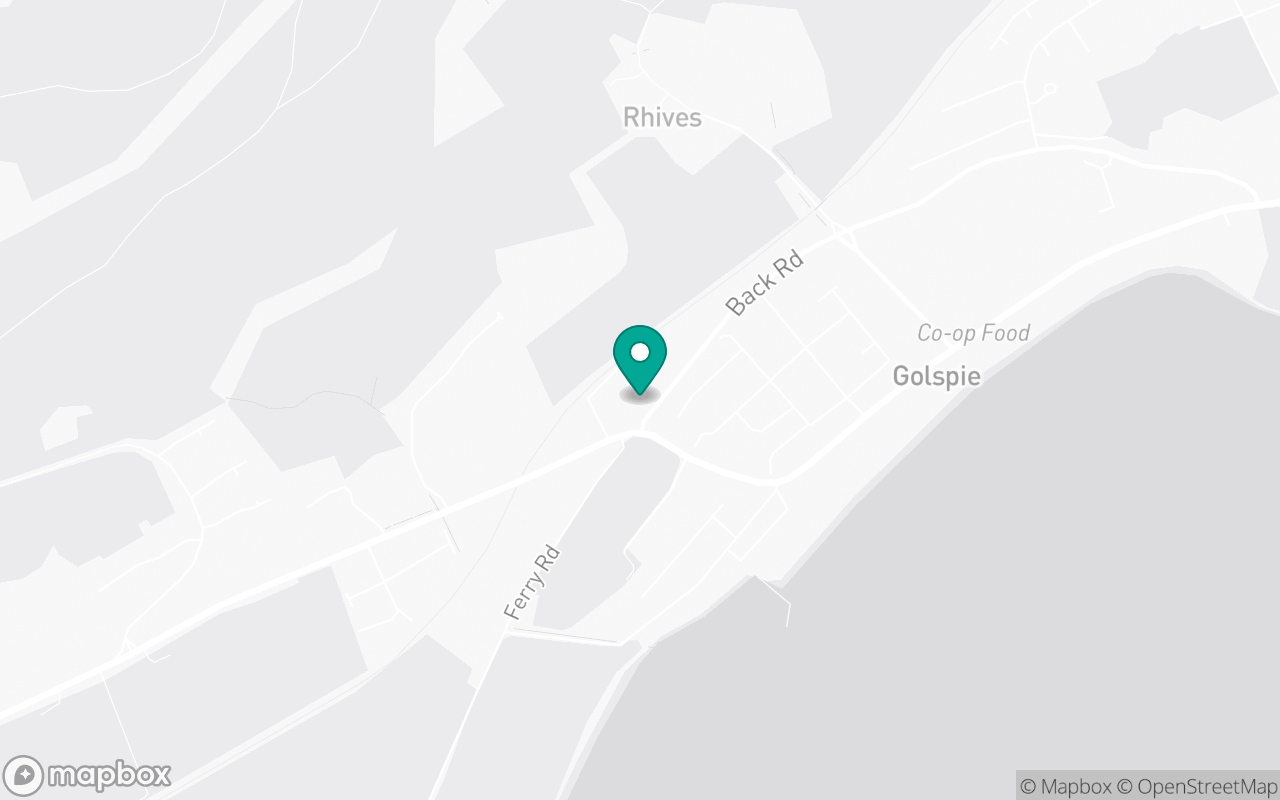 Map showing the location of Golspie test centre