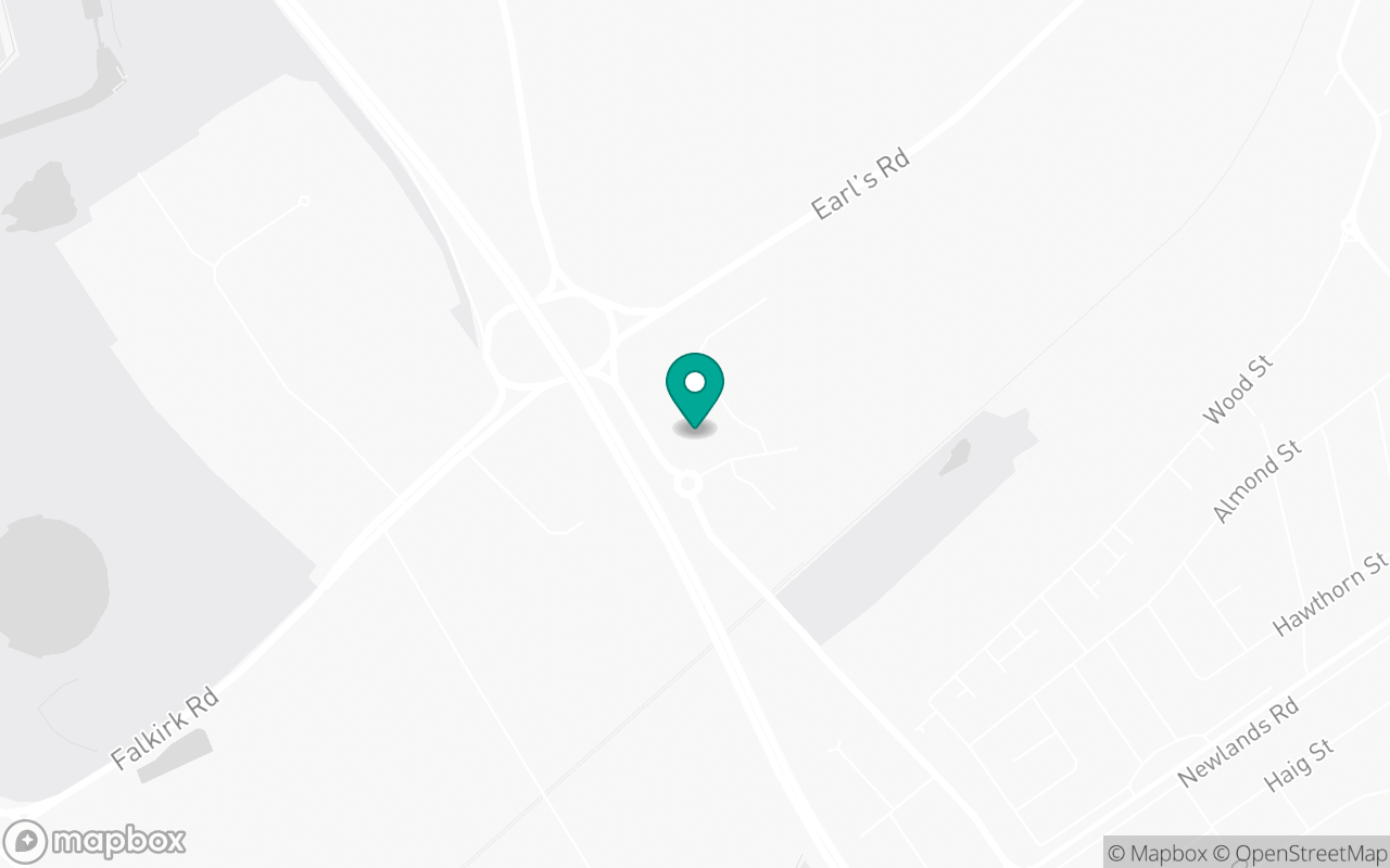 Map showing the location of Grangemouth test centre