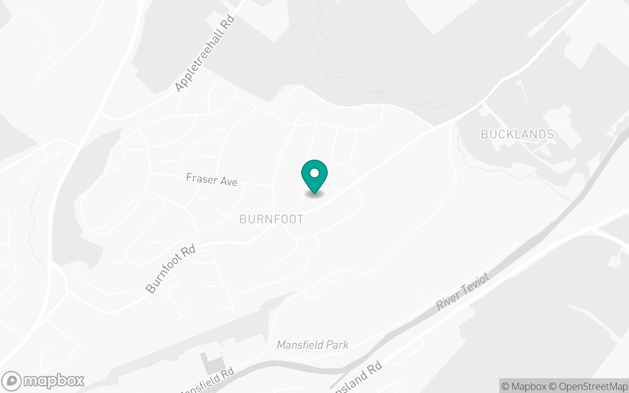 Map showing the location of Hawick test centre