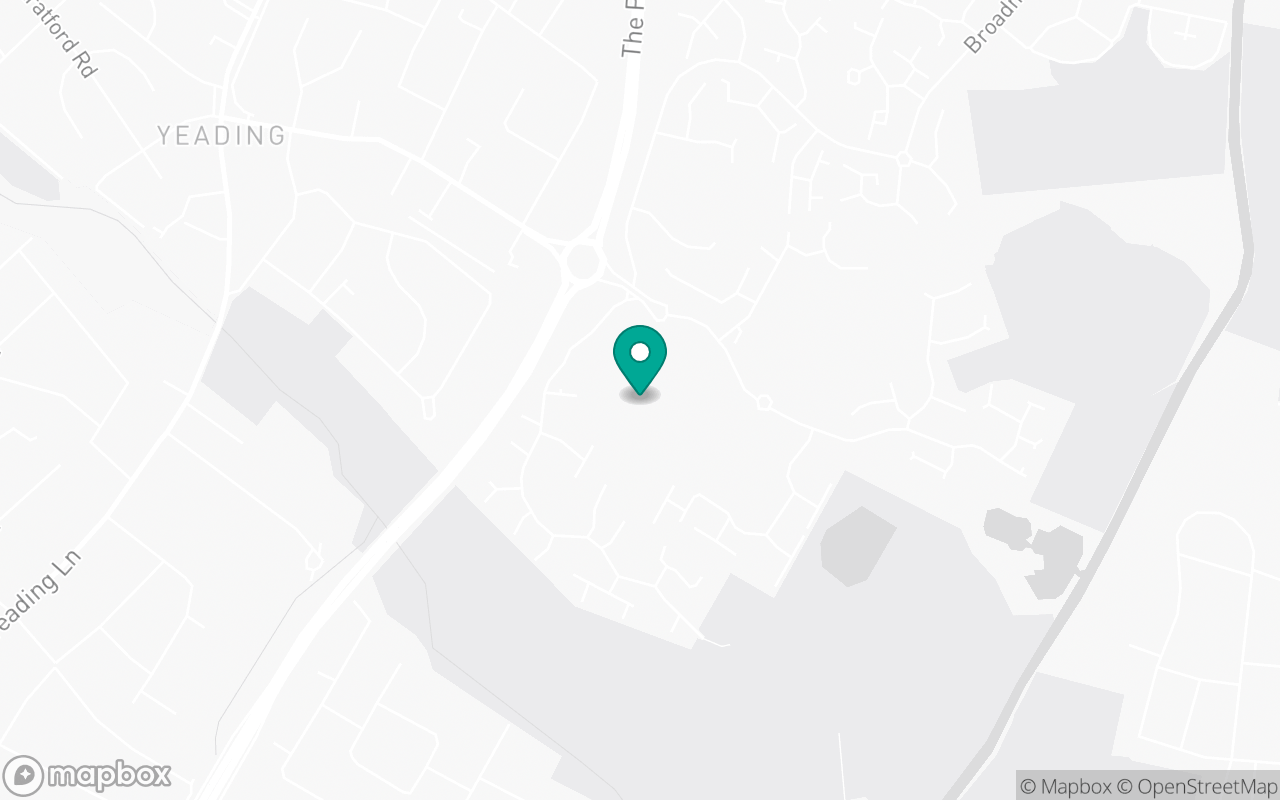 Map showing the location of Hayes test centre