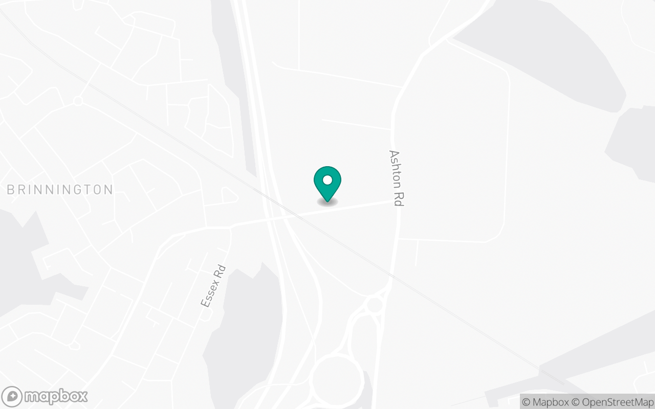 Map showing the location of Hyde test centre