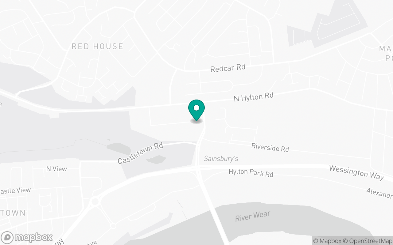 Map showing the location of Jarrow test centre