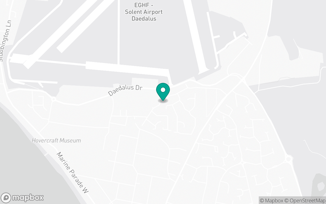 Map showing the location of Lee on the Solent test centre