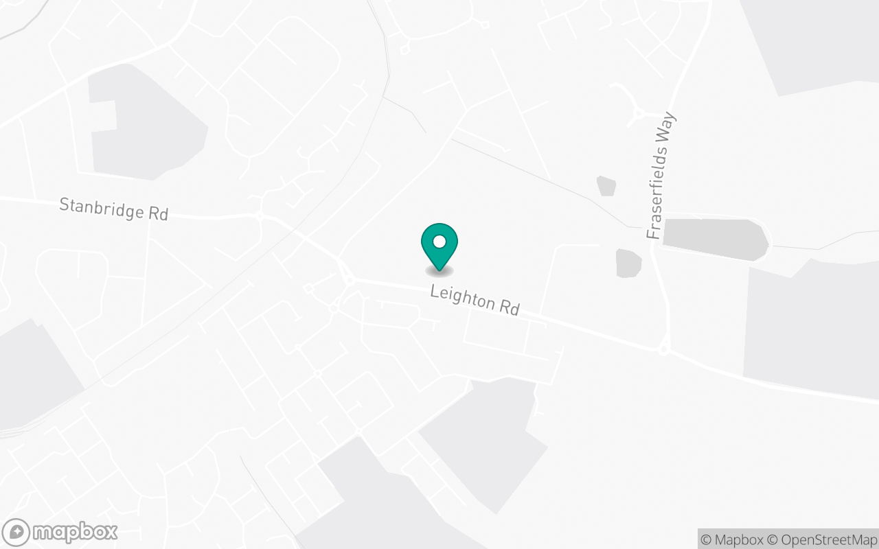 Map showing the location of Leighton Buzzard test centre