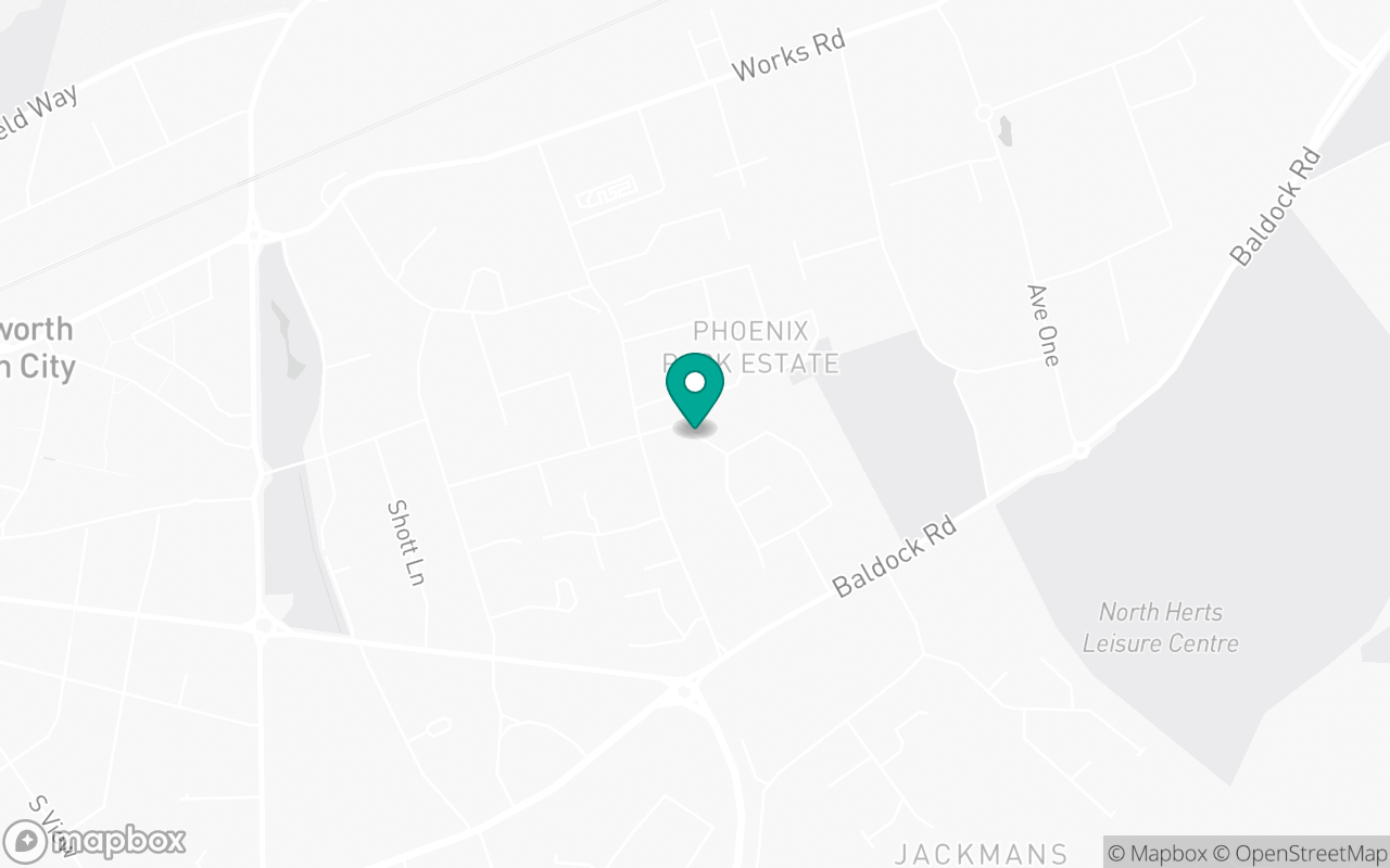Map showing the location of Letchworth test centre