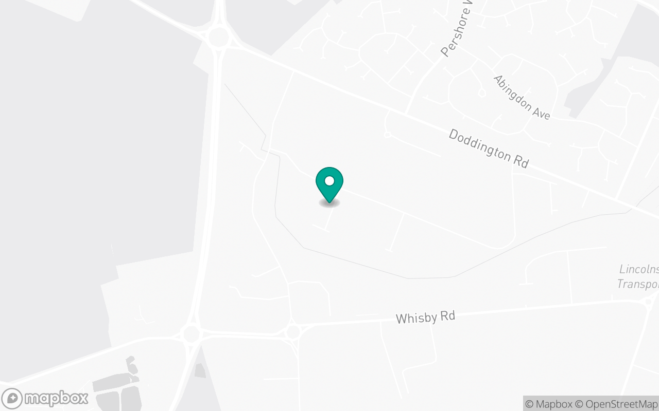 Map showing the location of Lincoln test centre