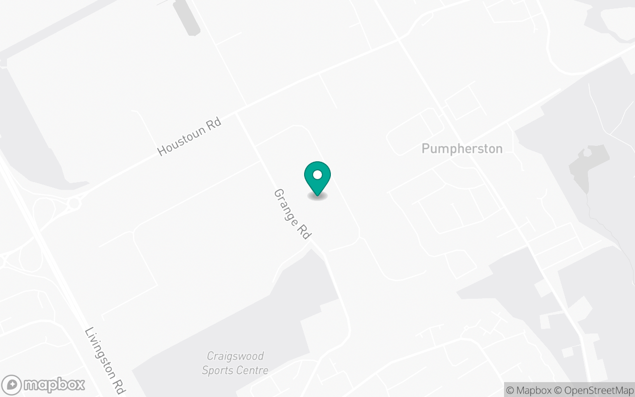 Map showing the location of Livingston test centre