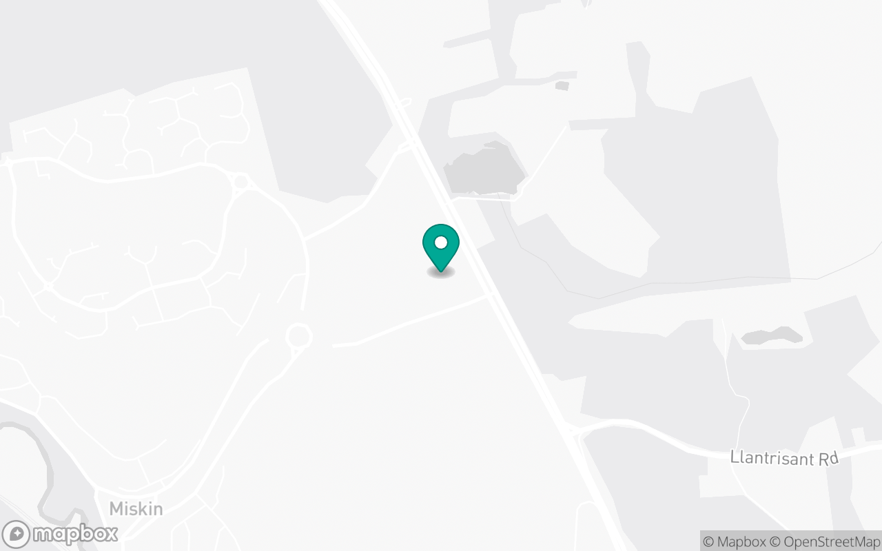 Map showing the location of Llantrisant test centre
