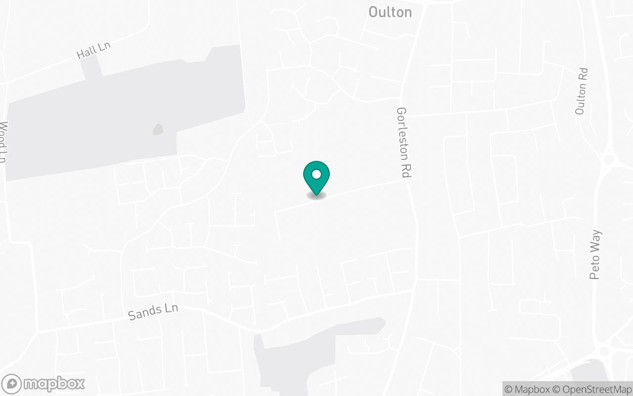 Map showing the location of Lowestoft test centre