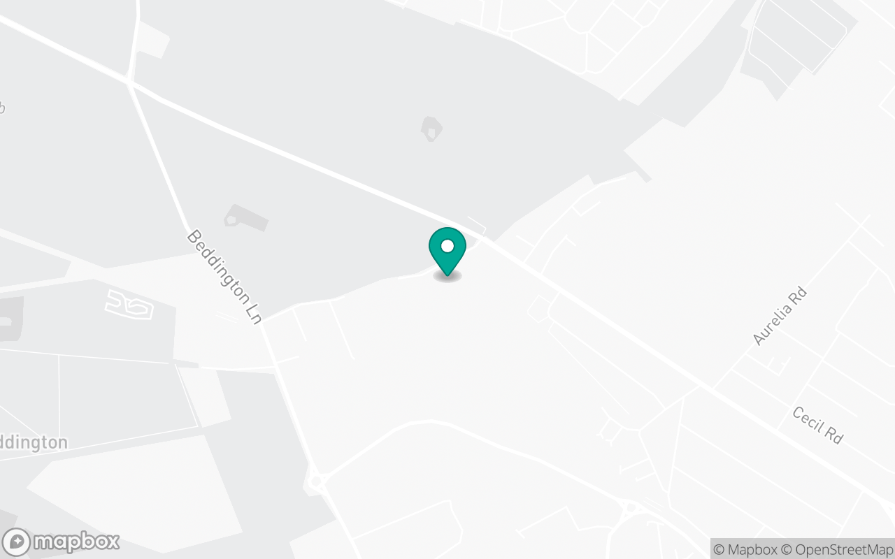 Map showing the location of Mitcham test centre