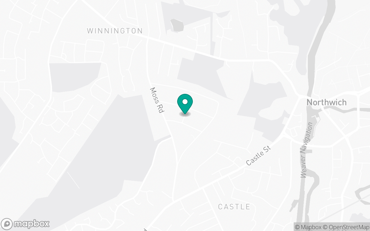 Map showing the location of Northwich test centre
