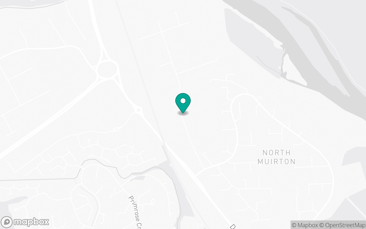 Map showing the location of Perth (Arran Road) test centre