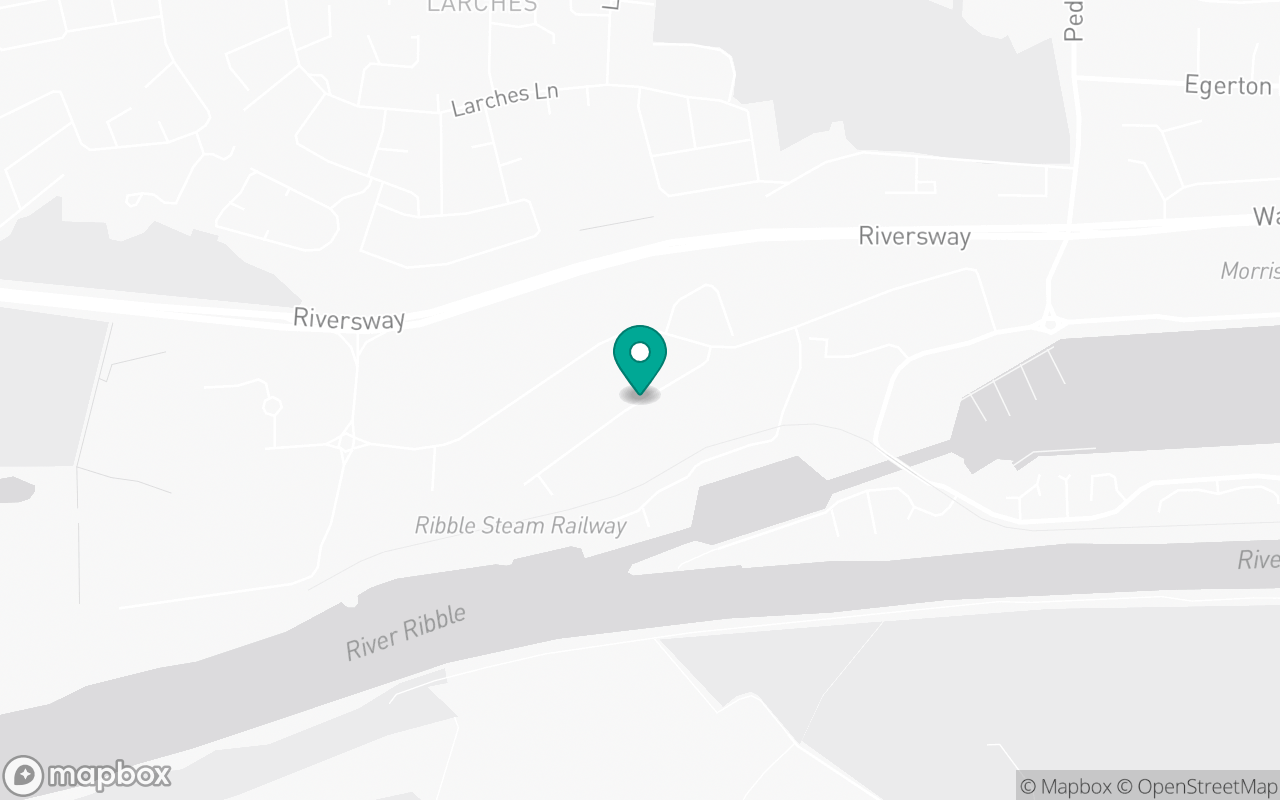 Map showing the location of Preston test centre