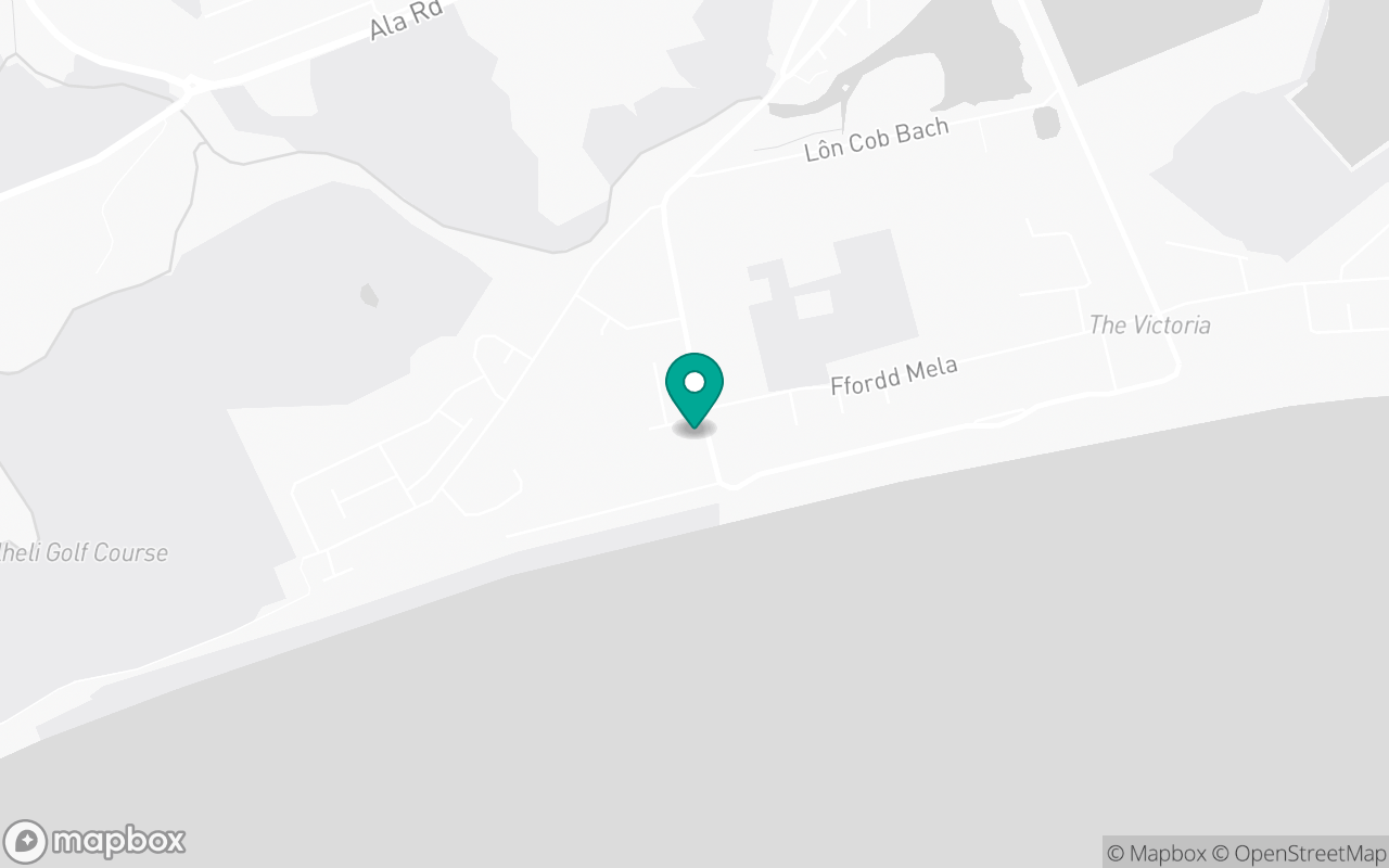 Map showing the location of Pwllheli test centre