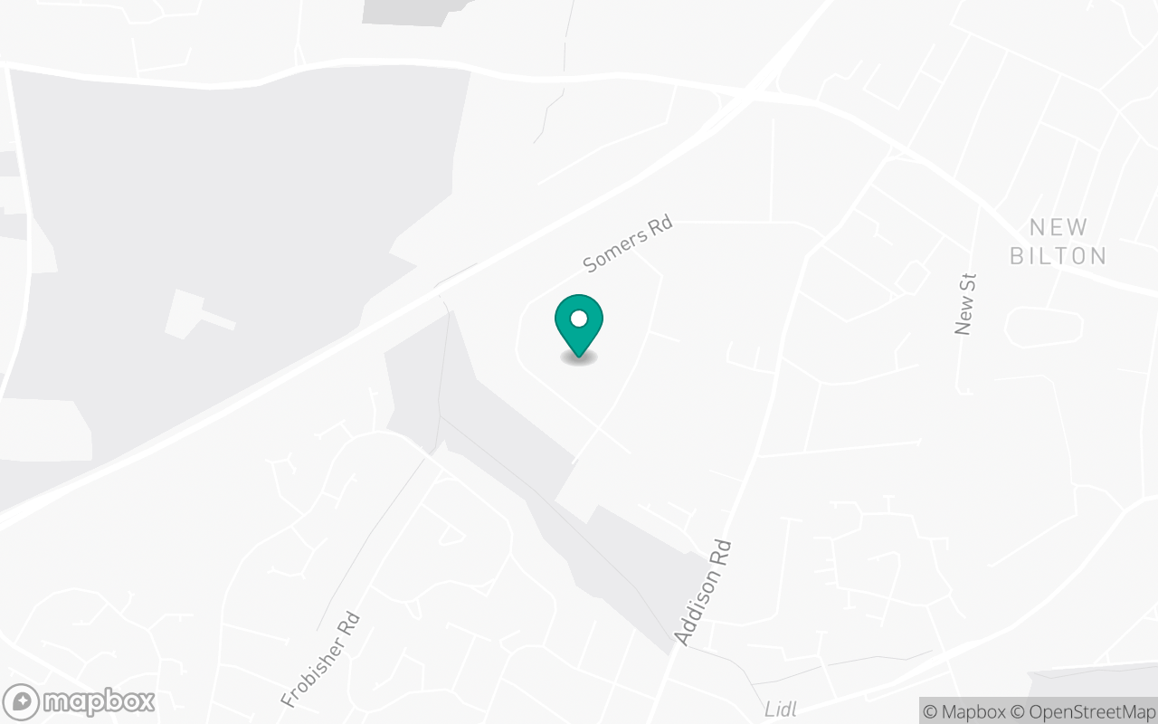 Map showing the location of Rugby test centre