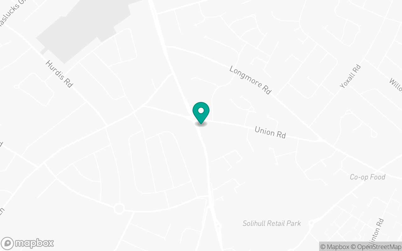 Map showing the location of Shirley test centre