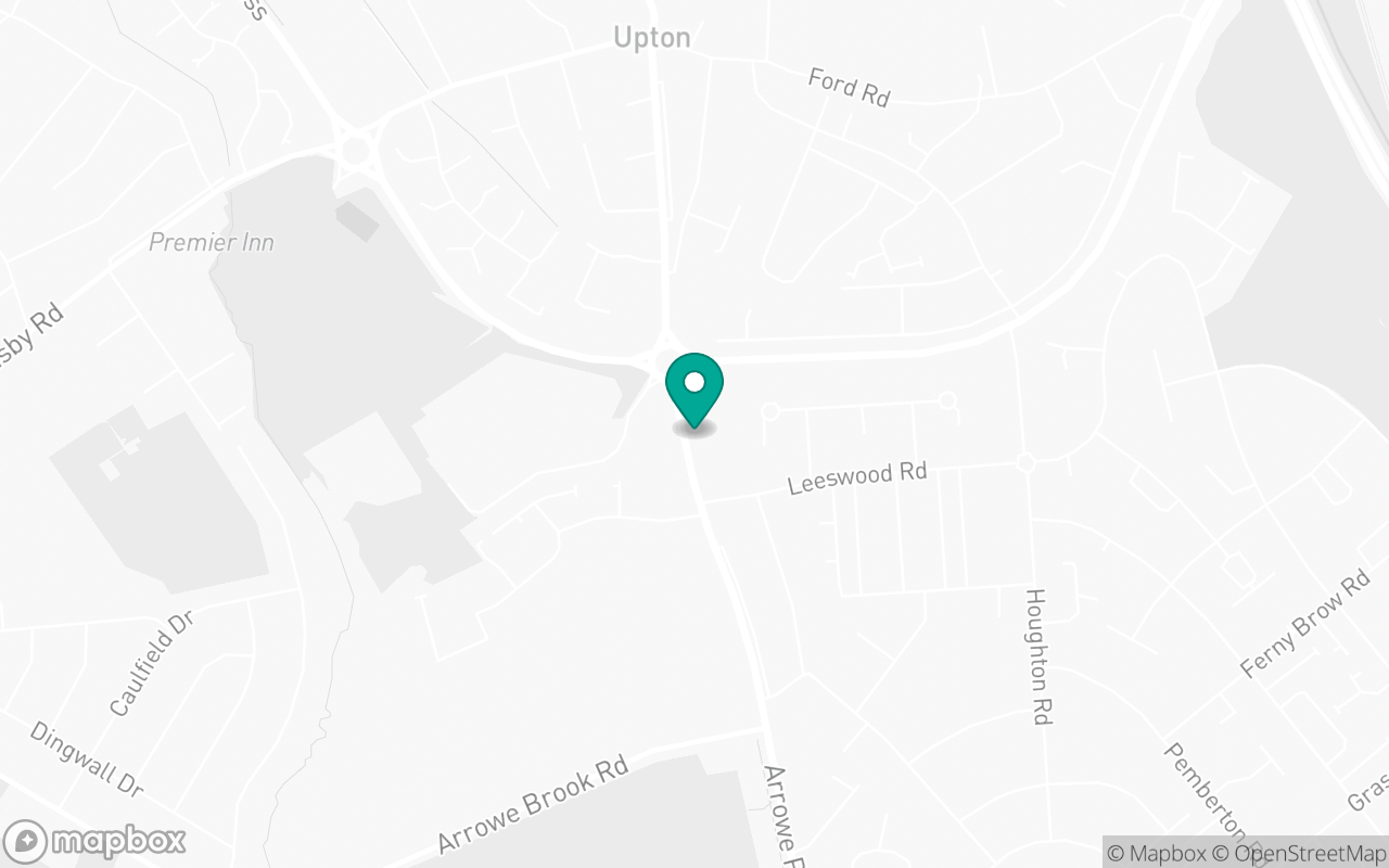 Map showing the location of Upton test centre