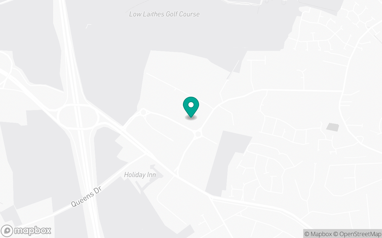 Map showing the location of Wakefield test centre