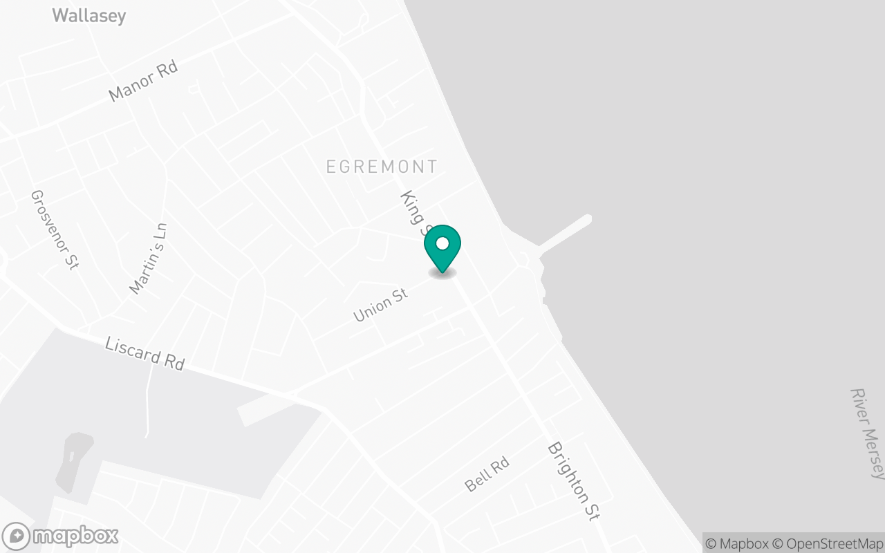 Map showing the location of Wallasey test centre